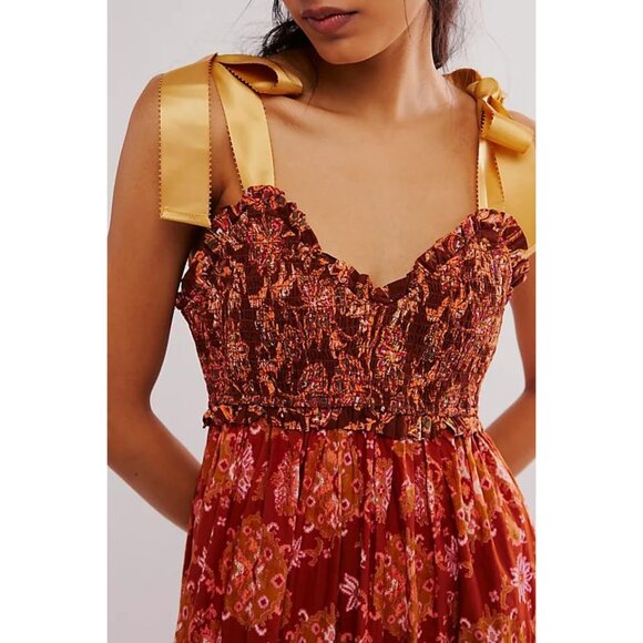 Women’s Sleeveless Tie Shoulder Floral Maxi Dress - Perfect for All Occasions - Picture 4 of 4